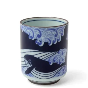 MIYA Company Cups/Mugs | Teacup Blue Whale Waves