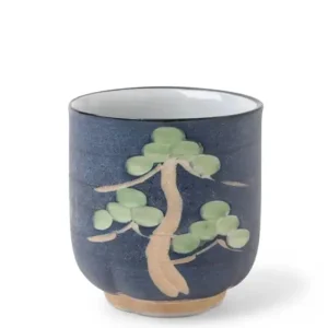 MIYA Company Teacups | Teacup Carved Pine Tree