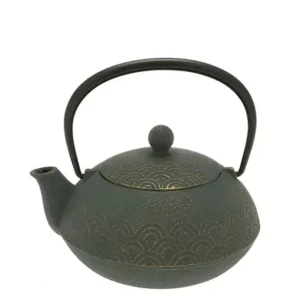 MIYA Company Teapots - Cast Iron | Teapot Cast Iron Bronze Waves