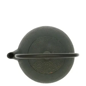 MIYA Company Teapots - Cast Iron | Teapot Cast Iron Bronze Waves