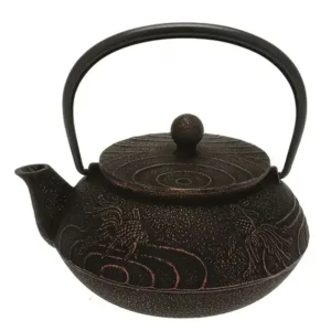 MIYA Company Teapots - Cast Iron | Teapot Cast Iron Copper Black Goldfish
