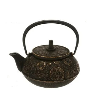 MIYA Company Teapots - Cast Iron | Teapot Cast Iron Gold Black Mari