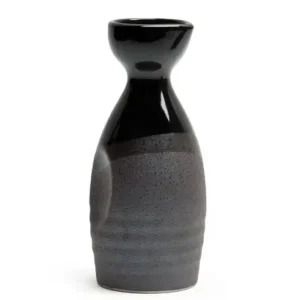 MIYA Company Sake Bottles & Cups | Tenmoku Hankake 8 Oz. Sake Bottle