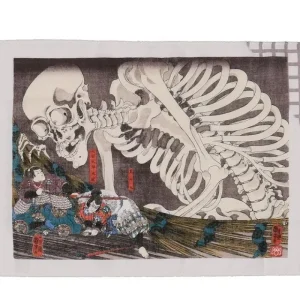 MIYA Company Furoshiki & Tenugui | Tenugui Ruined Palace At Soma