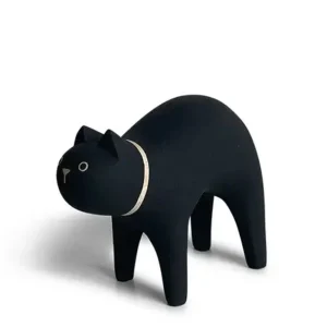 MIYA Company Cats | T-Lab Wooden Animal - Cat Black
