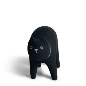 MIYA Company Cats | T-Lab Wooden Animal - Cat Black