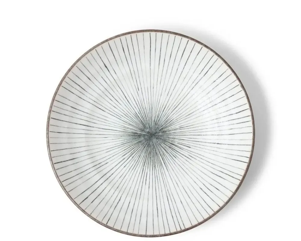 tokusa_gray__plate_1.webp MIYA Company Large Plates | Tokusa Gray 9" Plate