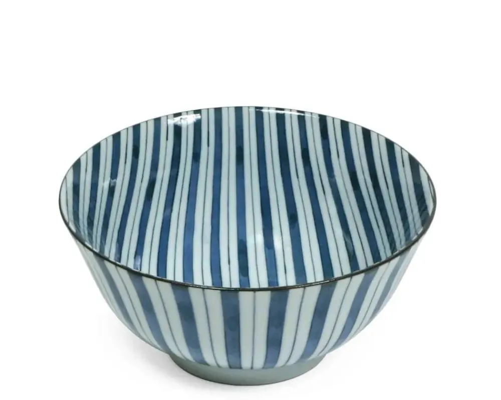 tokusa_stripes__bowl_1.webp MIYA Company Medium Bowls | Tokusa Stripes 6" Bowl