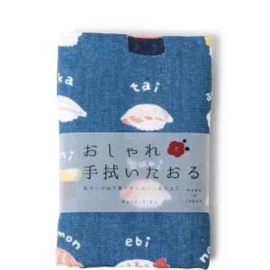 MIYA Company Towels | Towel Blue Sushi