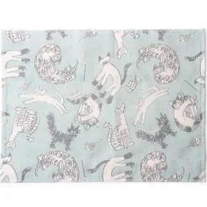 MIYA Company Cats | Towel Fuukin Cats Blue