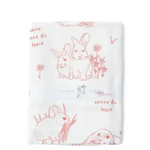 MIYA Company Rabbits | Towel Red Rabbits