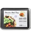 MIYA Company Trays | Tray 10" X 7.25" Stainless Steel