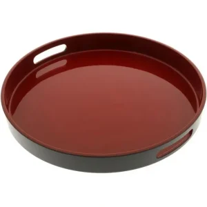 MIYA Company Trays | Tray Black/Red 13-1/2"