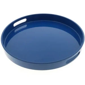 MIYA Company Trays | Tray Blue Round 13-1/2"