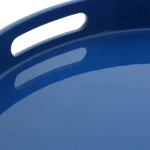 MIYA Company Trays | Tray Blue Round 13-1/2