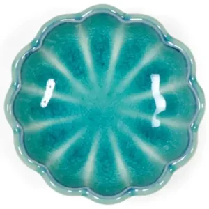 MIYA Company Sauce Dishes | Turquoise Blue Mum 3.5" Bowl