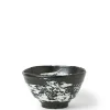 MIYA Company Medium Bowls | White Brush Stroke 5.5" Bowl