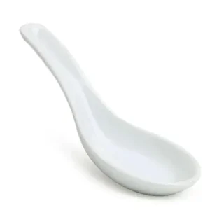 MIYA Company Soup Spoons | White Porcelain Soup Spoon