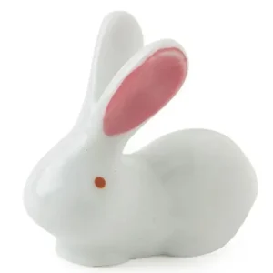 MIYA Company Rabbits | White Rabbit Chopstick Rest - Pink Ears