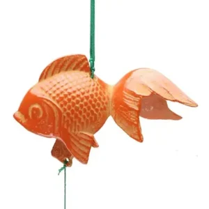 MIYA Company Fish | Wind Chime Goldfish Orange 2-3/4"