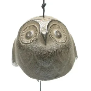 MIYA Company Owls | Wind Chime Owl Brown 2"