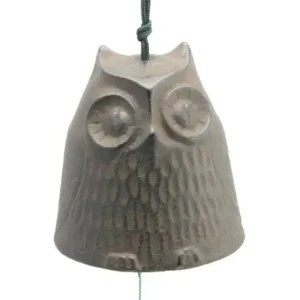 MIYA Company Owls | Wind Chime Owl Brown 2-1/2"