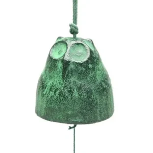 MIYA Company Owls | Wind Chime Owl Green 1-7/8"