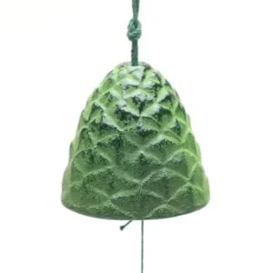 MIYA Company Wind Chimes | Wind Chime Pine Cone Green 1-5/8"