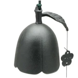 MIYA Company Wind Chimes | Wind Chime Plum Bell Black 5"