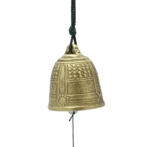 MIYA Company Wind Chimes | Wind Chime Temple Bell Gold Xl