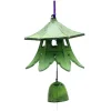 MIYA Company Wind Chimes | Wind Chime Temple Bell Green
