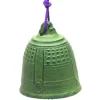 MIYA Company Wind Chimes | Wind Chime Temple Bell Green 2-1/2"