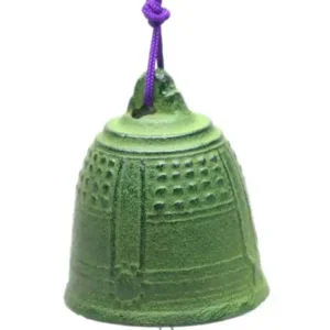 MIYA Company Wind Chimes | Wind Chime Temple Bell Green 2-1/2"